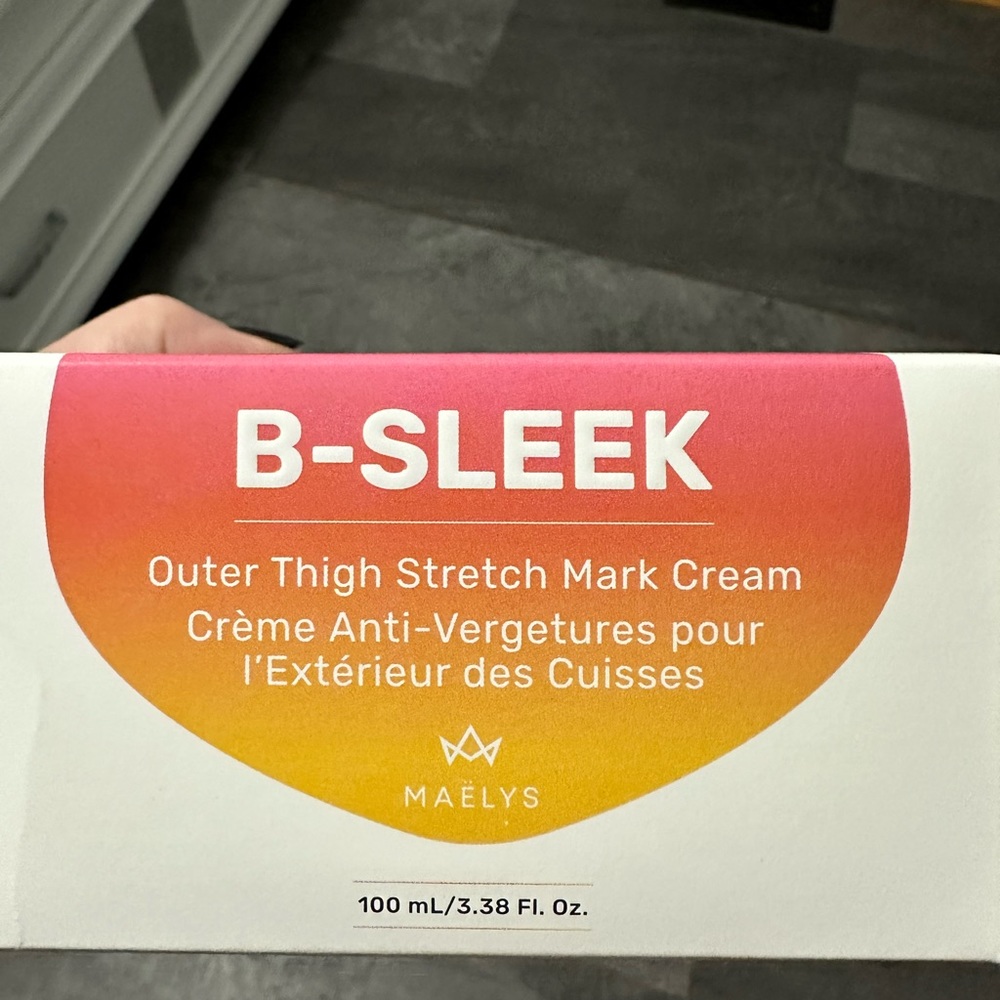 MAËLYS Cosmetics B-SLEEK Outer Thigh Stretch Mark Cream😃 brand, new unopened - Picture 5 of 7
